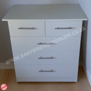 Standard Compactum With Split Top Drawer White B0056